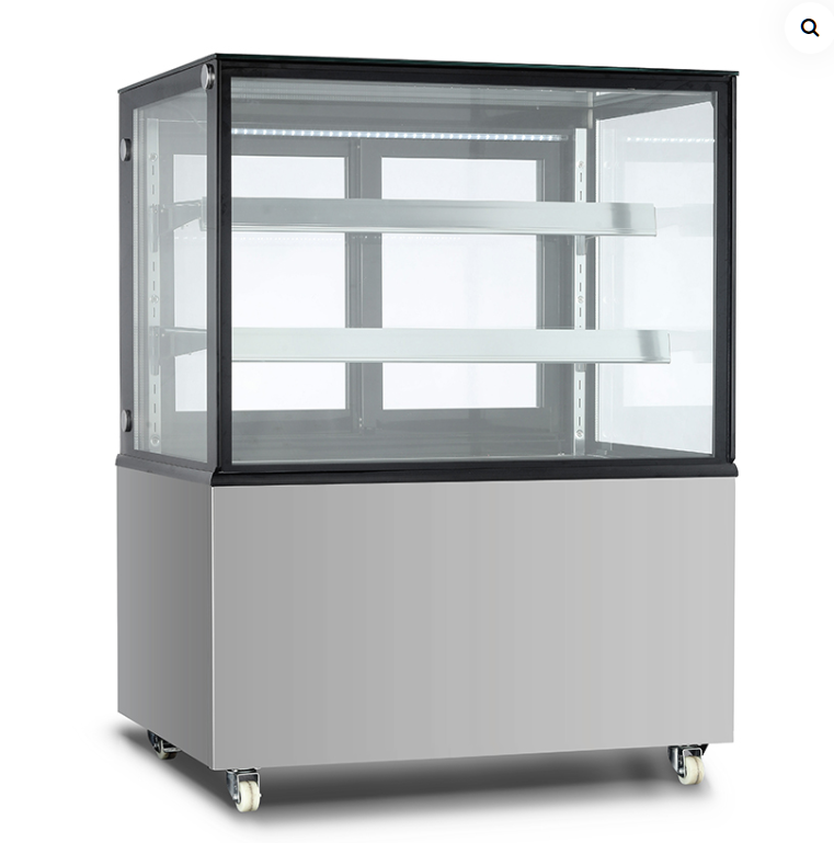 Lebensmittelschutzkünstler - Tisch mit niedrigem Tischkühlschrank mit Tischplattenkabine